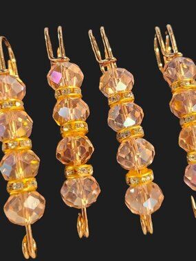 PINK FACETED Horse Show BLANKET PINS for Numbers by ORNAMENTS NEW in BOX